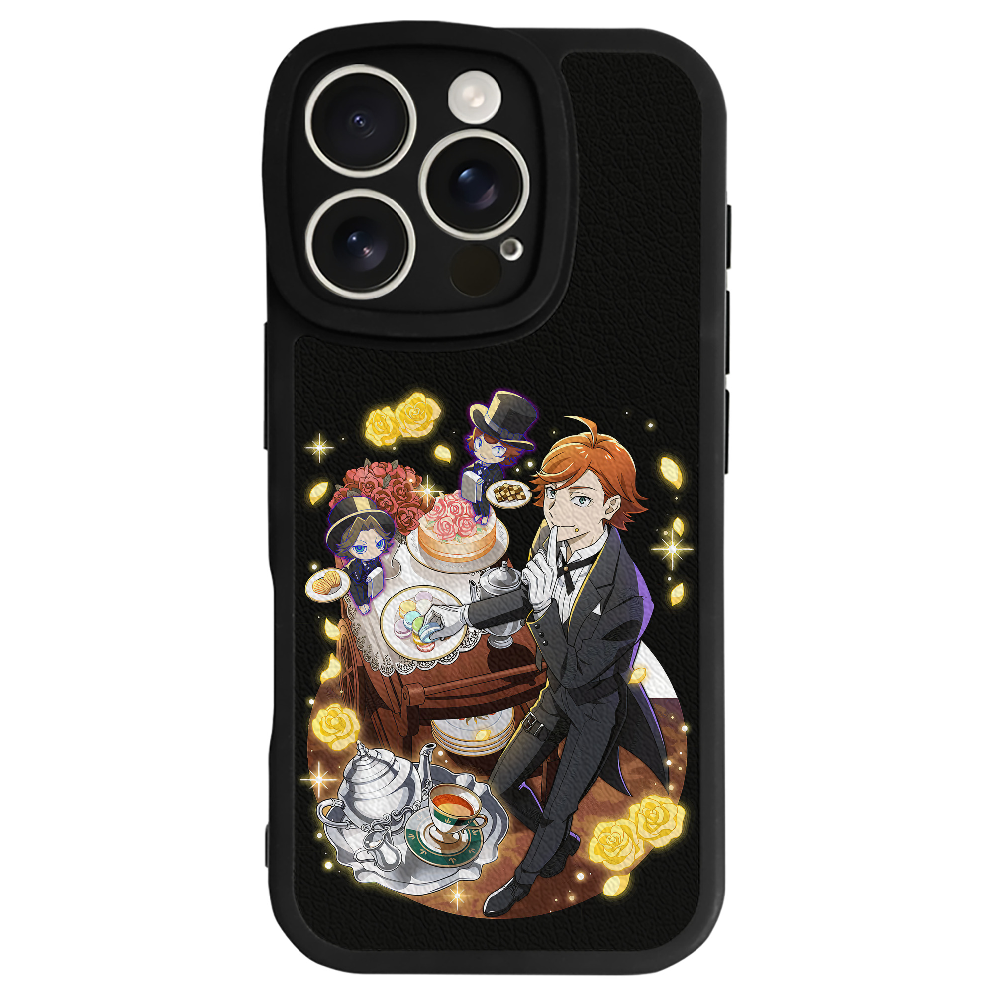 （画像用） 文豪ストレイドッグス Bungo Stray Dogs 【iPhone 16シリーズ対応】シリコンスマホケース（レザー調） 材質：シリコン